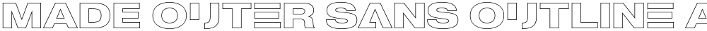 MADE Outer Sans Outline Alt