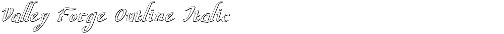 Valley Forge Outline Italic