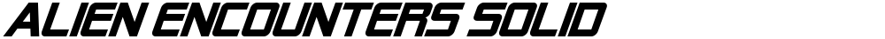 Alien Encounters Solid