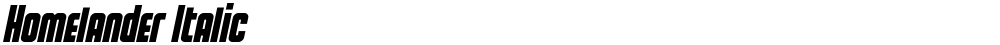 Homelander Italic