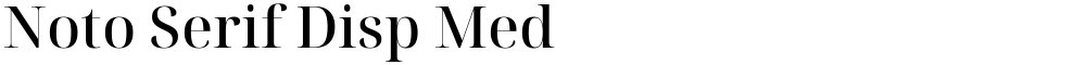 Noto Serif Disp Med