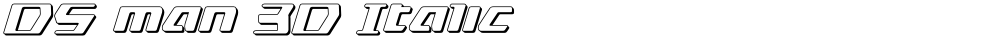 DS man 3D Italic