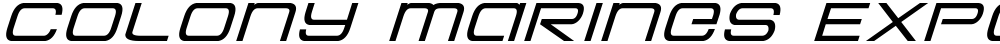 Colony Marines Expanded Italic