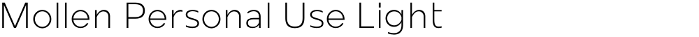 Mollen Personal Use Light