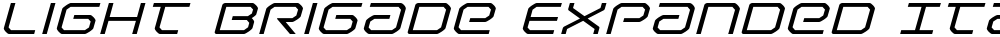 Light Brigade Expanded Italic