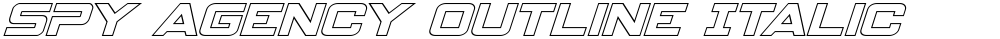 Spy Agency Outline Italic