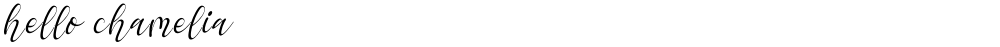 hello chamelia