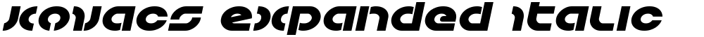Kovacs Expanded Italic