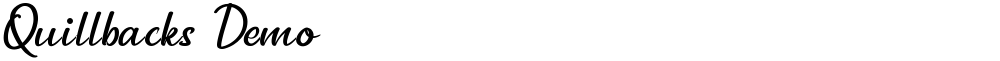 Quillbacks Demo