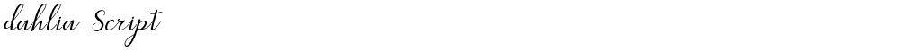 dahlia Script