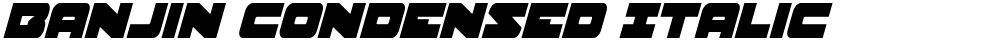 Banjin Condensed Italic