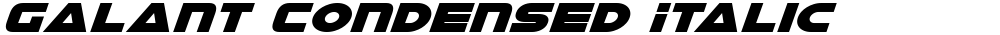 Galant Condensed Italic