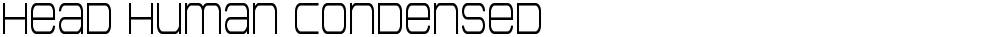 Head Human Condensed