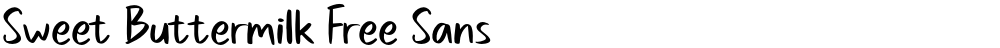 Sweet Buttermilk Free Sans