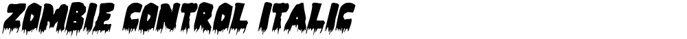 Zombie Control Italic