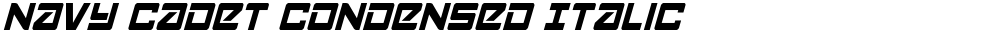Navy Cadet Condensed Italic