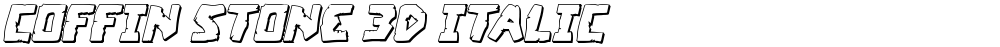 Coffin Stone 3D Italic