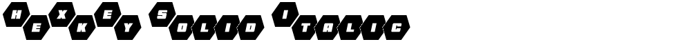 HeXkEy Solid Italic
