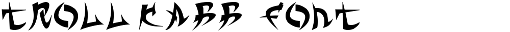 TROLL KABB¡ FONT