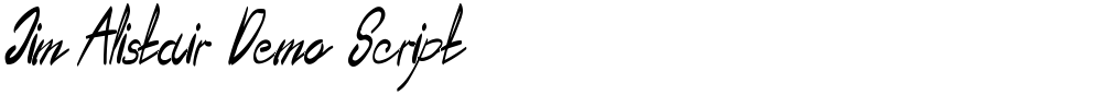 Jim Alistair Demo Script
