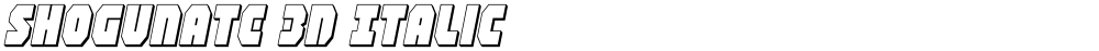 Shogunate 3D Italic