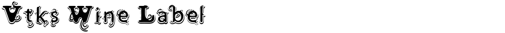 Vtks Wine Label