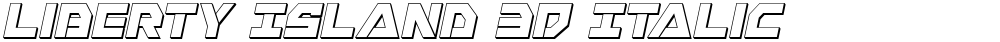 Liberty Island 3D Italic