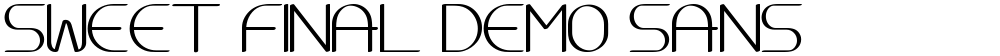 Sweet Final Demo Sans