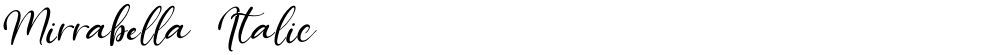 Mirrabella  Italic