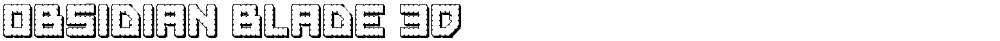 Obsidian Blade 3D