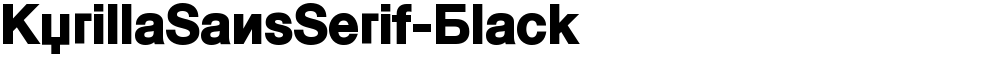 KyrillaSansSerif-Black