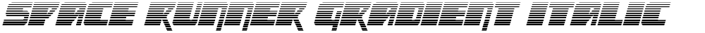 Space Runner Gradient Italic