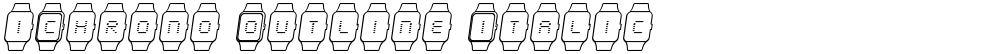 iChrono Outline Italic
