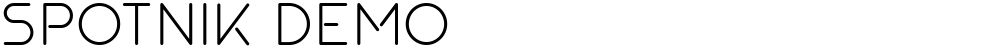 SPOTNIK demo