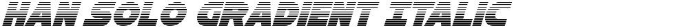 Han Solo Gradient Italic
