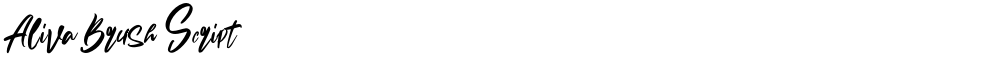 Aliva Brush Script