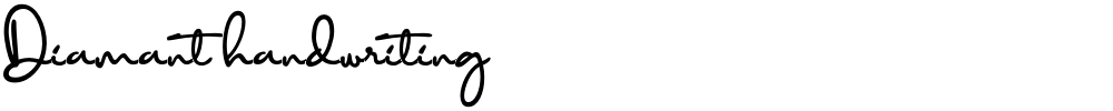 Diamant handwriting