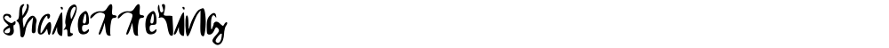 shailettering