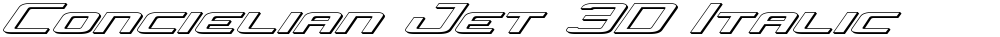 Concielian Jet 3D Italic