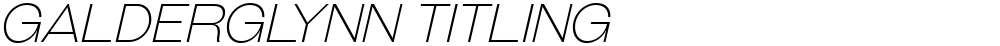 Galderglynn Titling