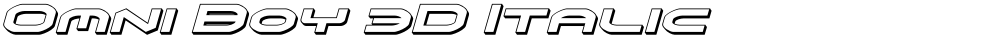 Omni Boy 3D Italic