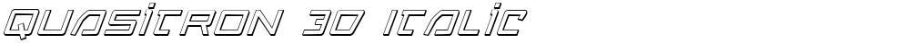 Quasitron 3D Italic