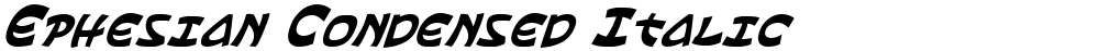 Ephesian Condensed Italic