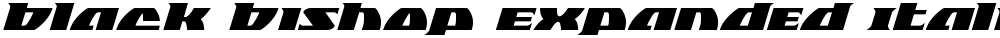 Black Bishop Expanded Italic
