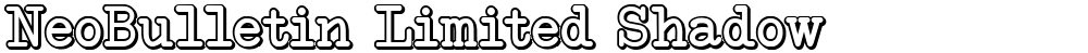 NeoBulletin Limited Shadow