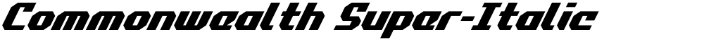 Commonwealth Super-Italic