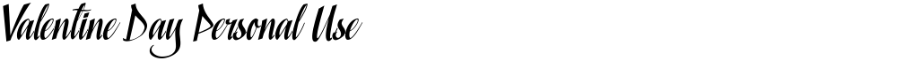 Valentine Day Personal Use