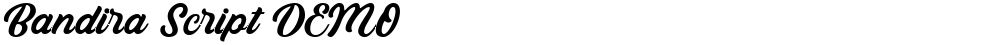 Bandira Script DEMO