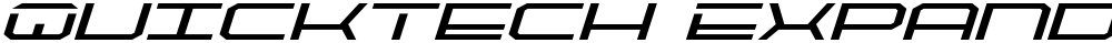 QuickTech Expanded Italic