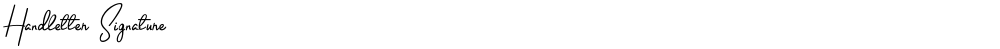 Handletter Signature
